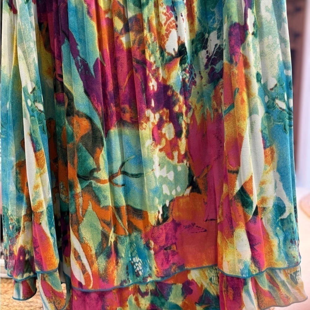 Caeliann Colorful Flowy Dress Medium - Picture 7 of 7